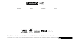 Desktop Screenshot of flamingosales.co.za